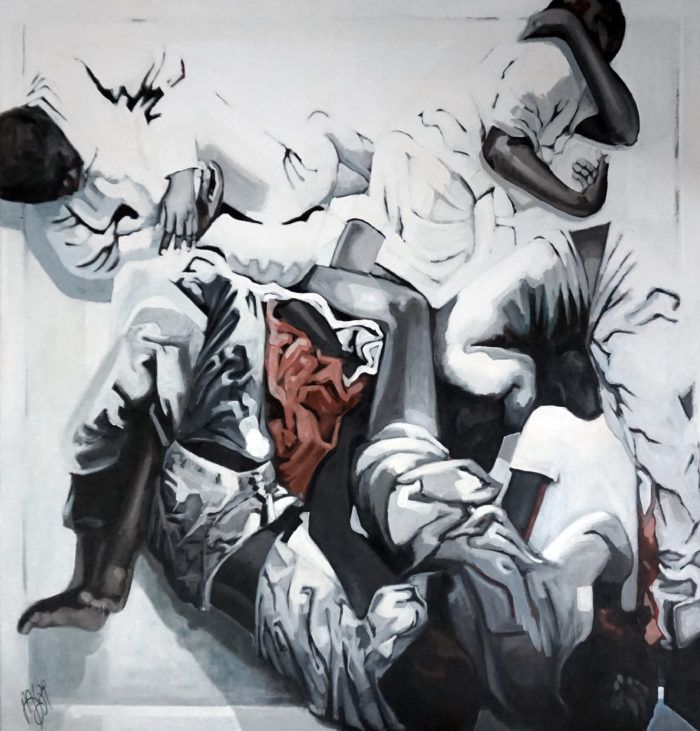 Marit-otto-beeldende-kunst- schilderij-Nothing-But-A-Dreamer-2010
