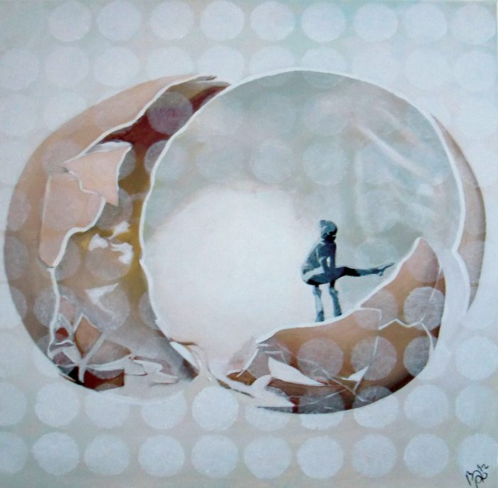 Fragile- acryl -op- canvas-beeldende-kunst-Marit- Otto