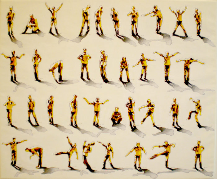 37 attitudes, Uit de serie ‘Ego display’ Particulier bezit.