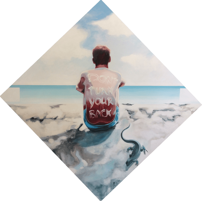 Marit-Otto-beeldende-kunst- schilderij-Don't-Turn-Your-Back- To- Me-2010