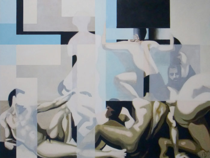 L'histoirese-Répète-Répète-acryl-op-canvas-beeldende-kunst-Marit-Otto