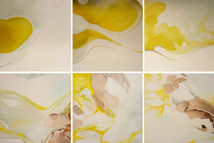 In-The-Beginning-acryl -op- canvas-beeldende-kunst-Marit- Otto