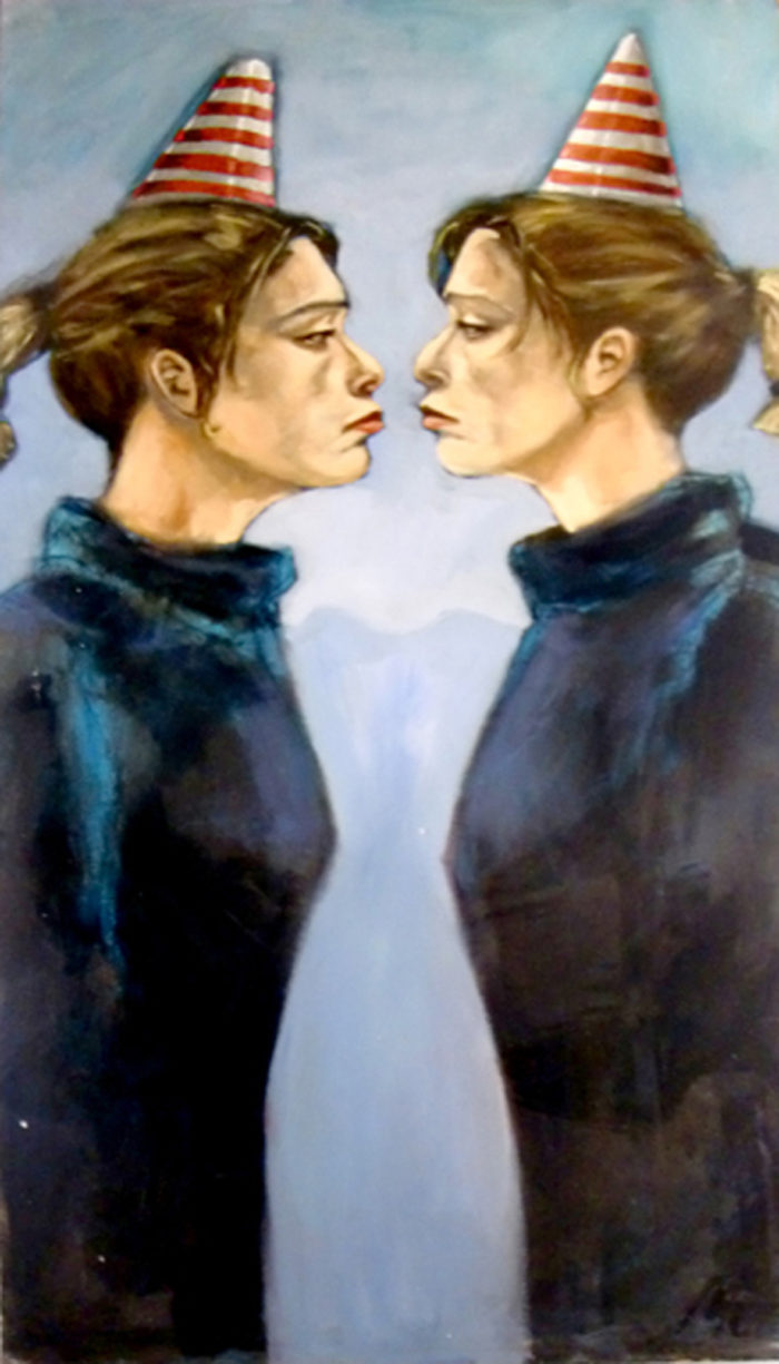Double-fun- Private I - Acryl op canvas - Marit Otto- Kunst