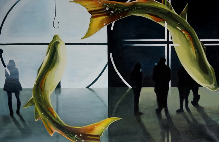 Hooked-acryl-op-canvas-beeldende-kunst-Marit-Otto