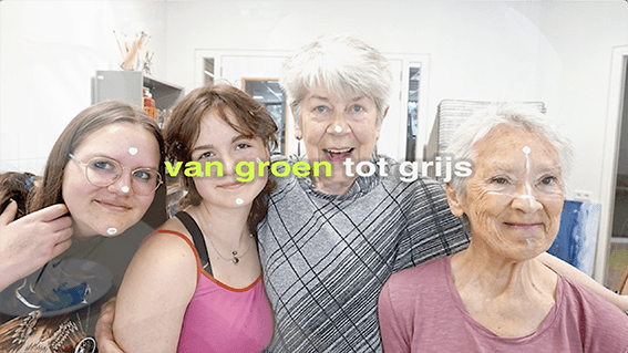 Van groen tot grijs - pilot project - kunstproject voor ouderen en jongeren 2024.