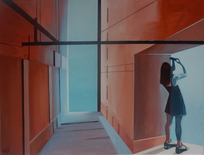 Window Shopping 2018 Acryl Op Canvas Marit Otto kunst