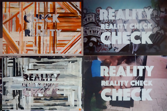 reality check-2018-mixed media- 58-40-cm- mulitpaneel-prive-collectie-Evanston, illinois, USA