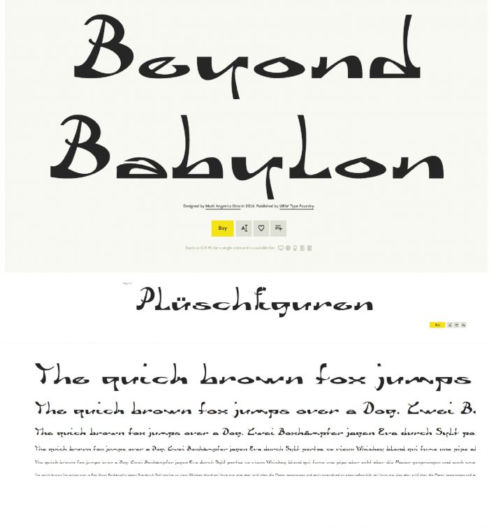 Font Beyond Babylon