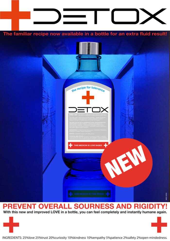 Recipe for tolerance/Detox - design voor open call expositie in de Balie - 2024- 