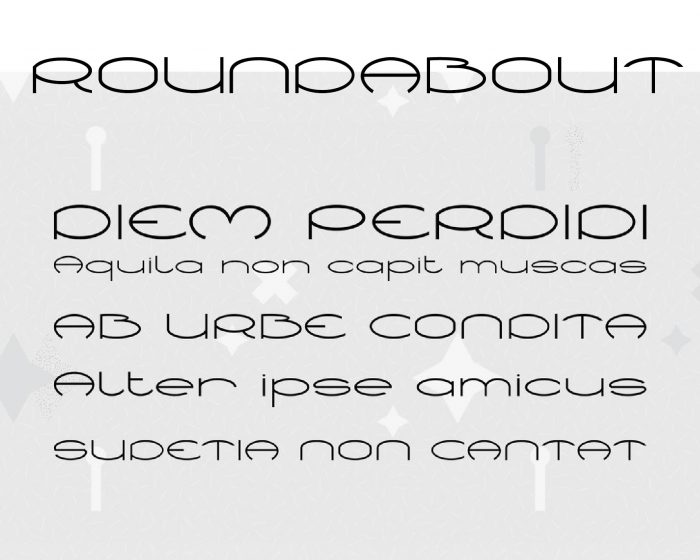 font Roundabout