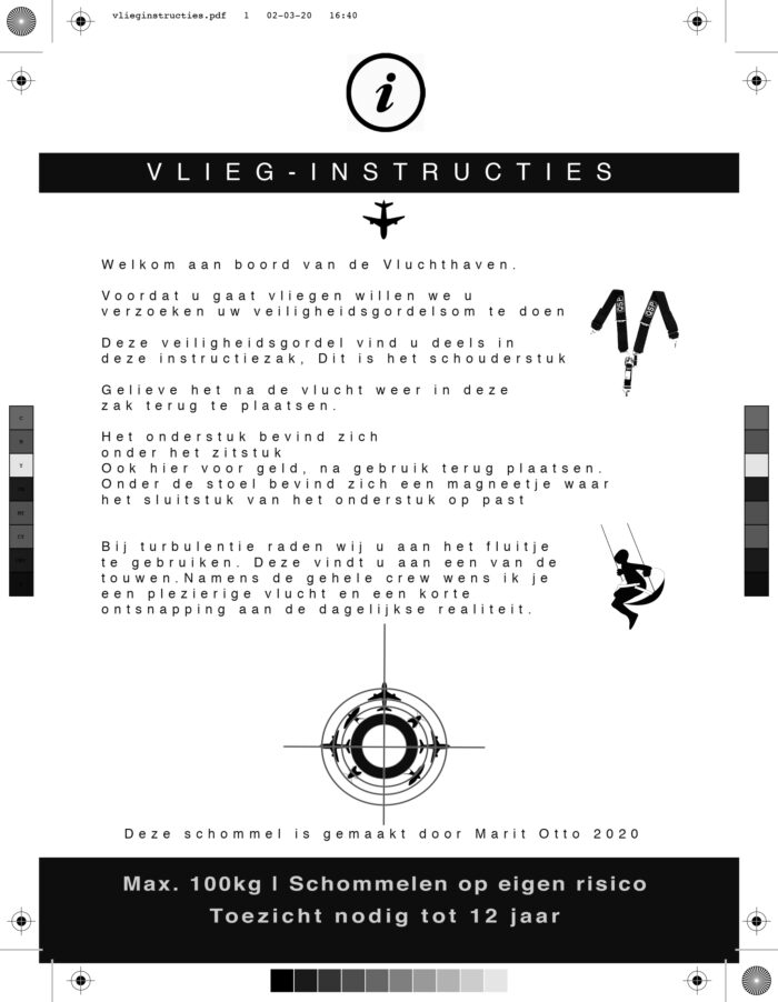 vlieginstructies voor schommel- Vluchthaven- in opdracht van de gemeente Zwolle