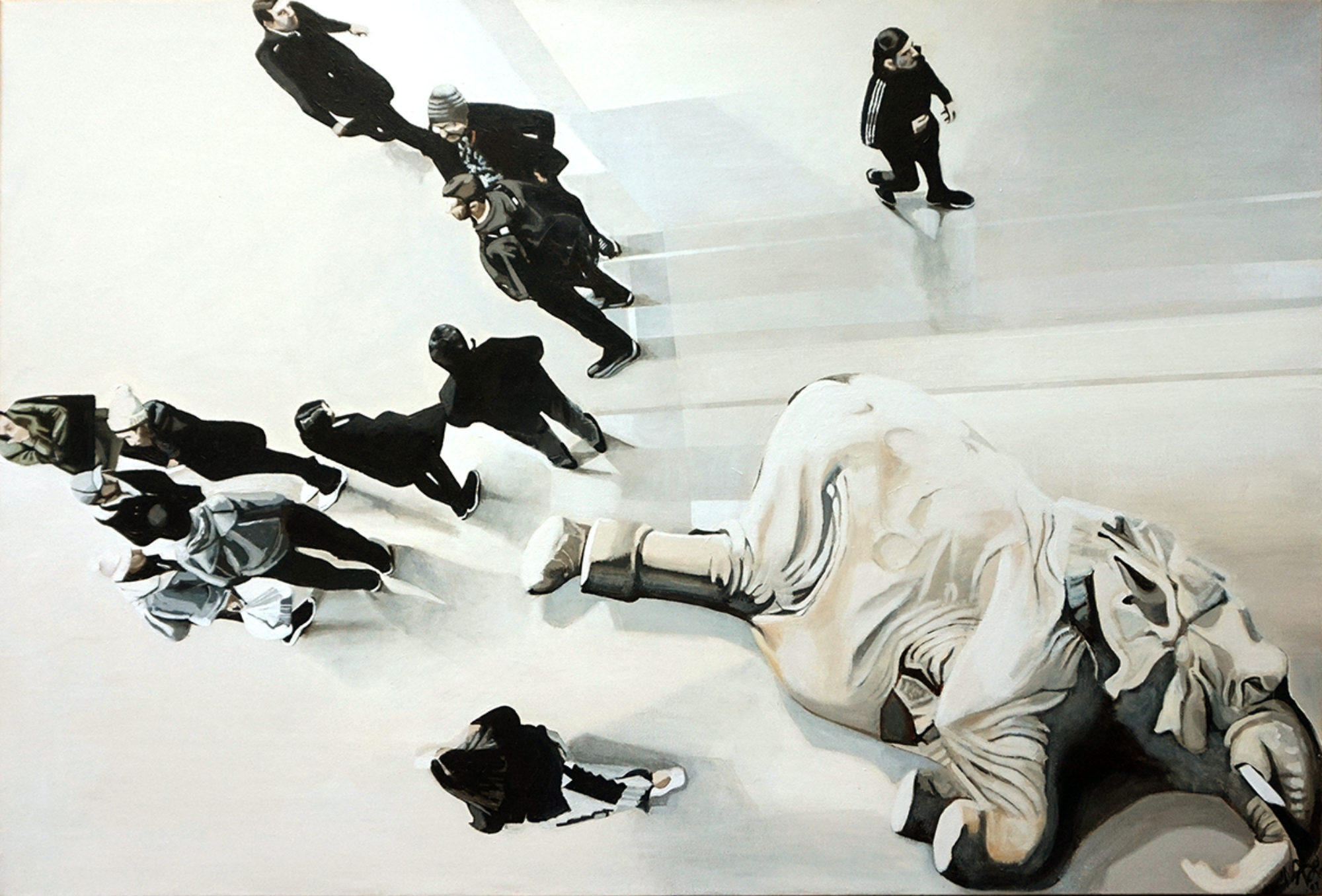 Room 2022 - Acryl op canvas 100 x 150 cm- 2022 - Brave New World series
