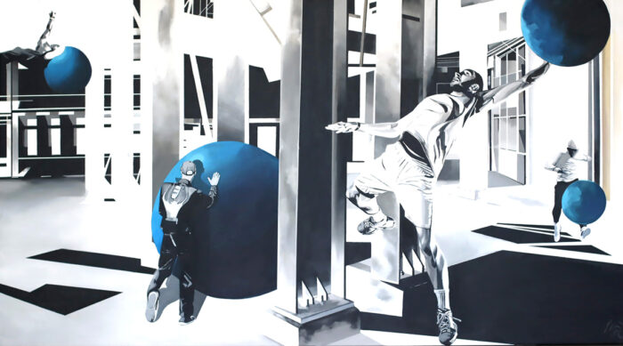 Man's World - Acrylic on canvas -180 x 100 cm- 2025