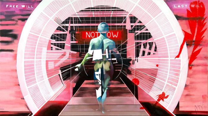 Free Will - Last Will - 2026 - acrylic on canvas - 180 x 100 cm