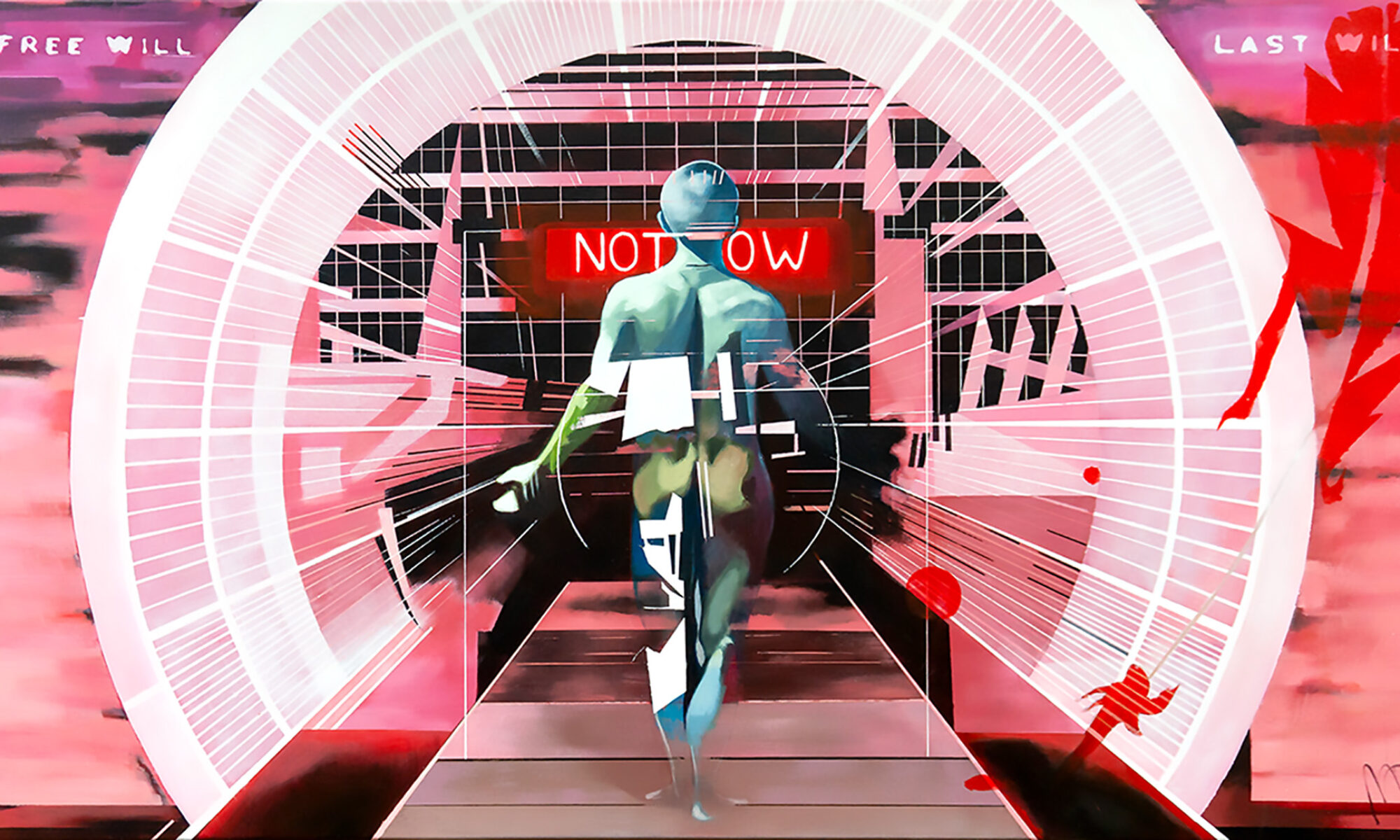 Free Will - Last Will - 2026 - acrylic on canvas - 180 x 100 cm