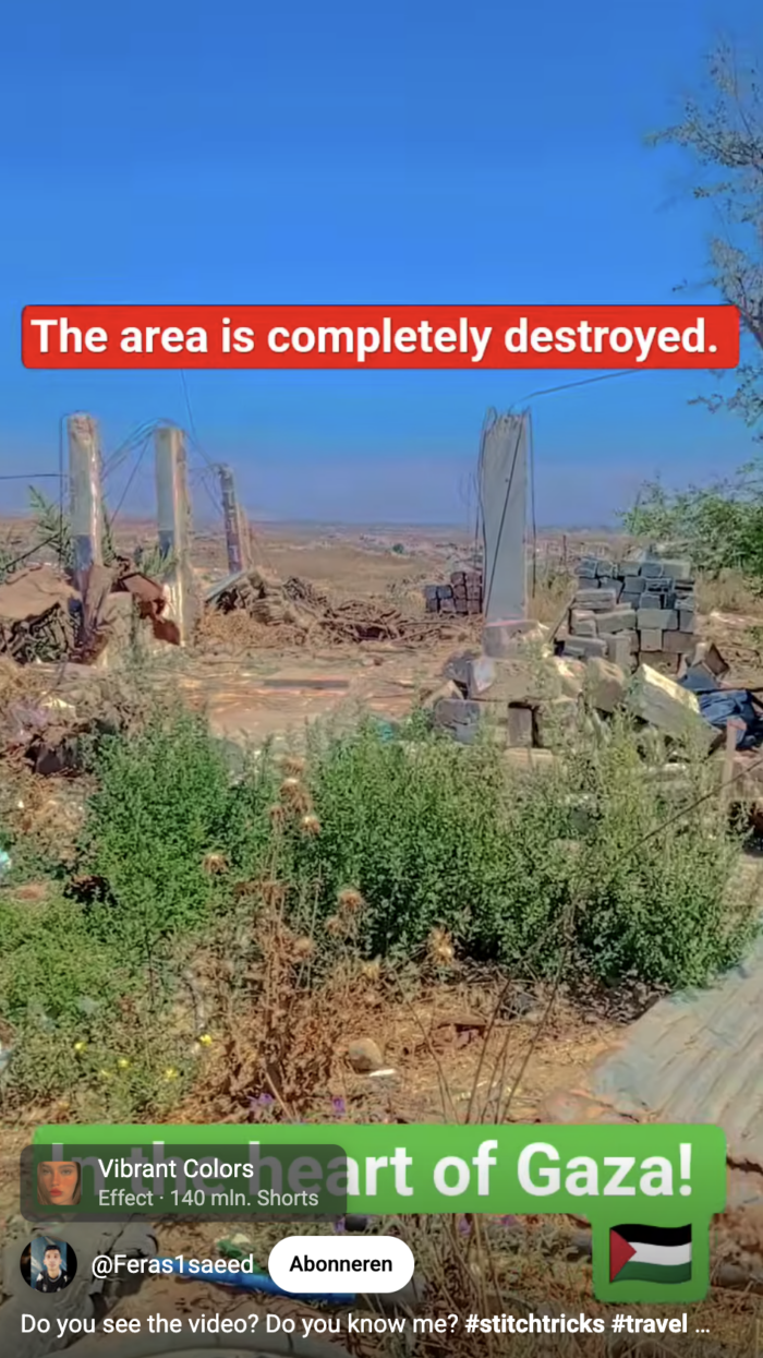 Footage from Gaza  by Feras
