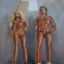 United State Of Mind uit de serie United state of mind. Acryl op MDF, 1.00b/1.80h United-States-Of-Mind - Acryl op canvas - Marit Otto- Kunst