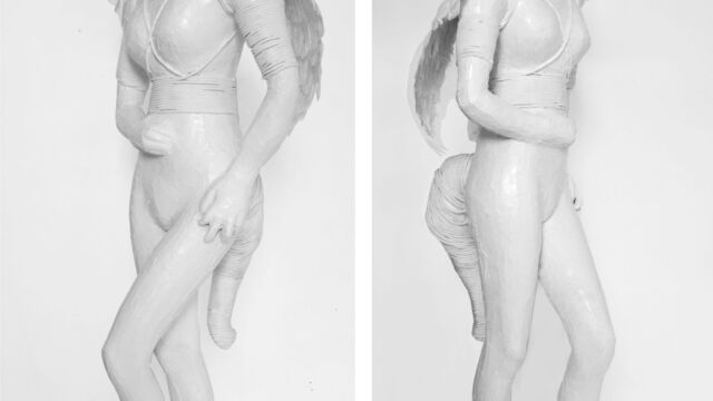 Saviour Machine, is een verwijzing naar de mythische figuren Pegasus, Unicorn en Amazonas. Saviour-Machine-sculptuur-Marit-Otto