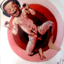 Baby-Boom- acryl- op-canvas-Marit-Otto-kunst