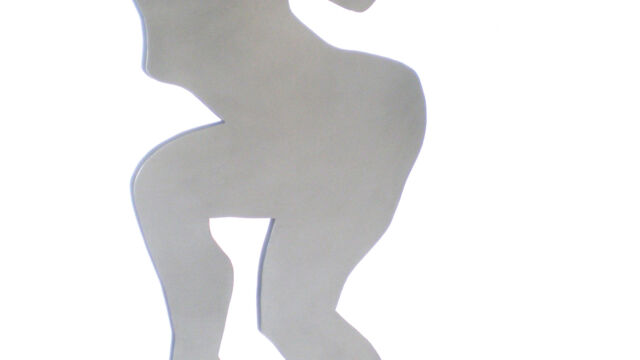 Libre. Gegalvaniseerd metaal, 1.60h/ 80b Libre-sculptuur-Marit-Otto