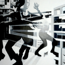 Theory Of Khaos - acryl op doek - 100/150cm- 2018 Theory Of Khaos - acryl op doek - 100/150cm- 2018