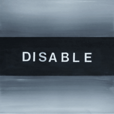 Enable & Disable - Disable - acryl op canvas - 50 x 50 cm- 2025