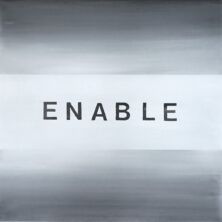 Enable & Disable - Enable acryl op canvas - 50 x 50 cm- 2025