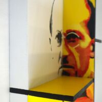 M Stands 4 - Linker zichtpunt- voor expositie 25 x 25 x 25 in het Mondriaanhuis 2019 M Stands 4- linker zicht punt -25 x 25 x 25- 2019