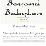 Font Beyond Babylon