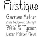 Font Fil;istique