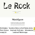 Font Le Rock