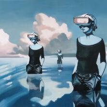 Sea Of Tranquility - acrylic on canvas - 155 x 90 cm - 2025