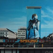 Violence Is Blue- Acryl op canvas 120/80cm. 2020 Violence Is Blue- Acryl op canvas 120/80cm. 2020