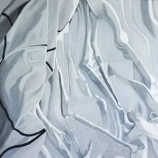 Insomnia(a bed piece about bed peace)- Acryl op canvas 155 x 90 cm 2024